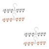 Ciieeo 4pcs Hanger Clip Hat Organizer Multipurpose Clip Hanger Rack Hat Clamp Lightweight view 1