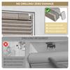 HOTSOON No Drill No Tool Cellular Shades Light Filtering Cordless Window Blinds Easy to Install,Pull Down Honeycomb Blinds for Indoor Windows,Office,Light Filtering Light Beige,37" W x 56" H view 3