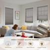 HOTSOON No Drill No Tool Cellular Shades Light Filtering Cordless Window Blinds Easy to Install,Pull Down Honeycomb Blinds for Indoor Windows,Office,Light Filtering Light Beige,37" W x 56" H view 4