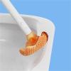 POLICK Toilet Brush Orange Multi-Color Optional Soft Rubber Material Comes with Cleaning Clip Clean Cleaning Tools Bathroom Supplies (Size : Style B) view 4