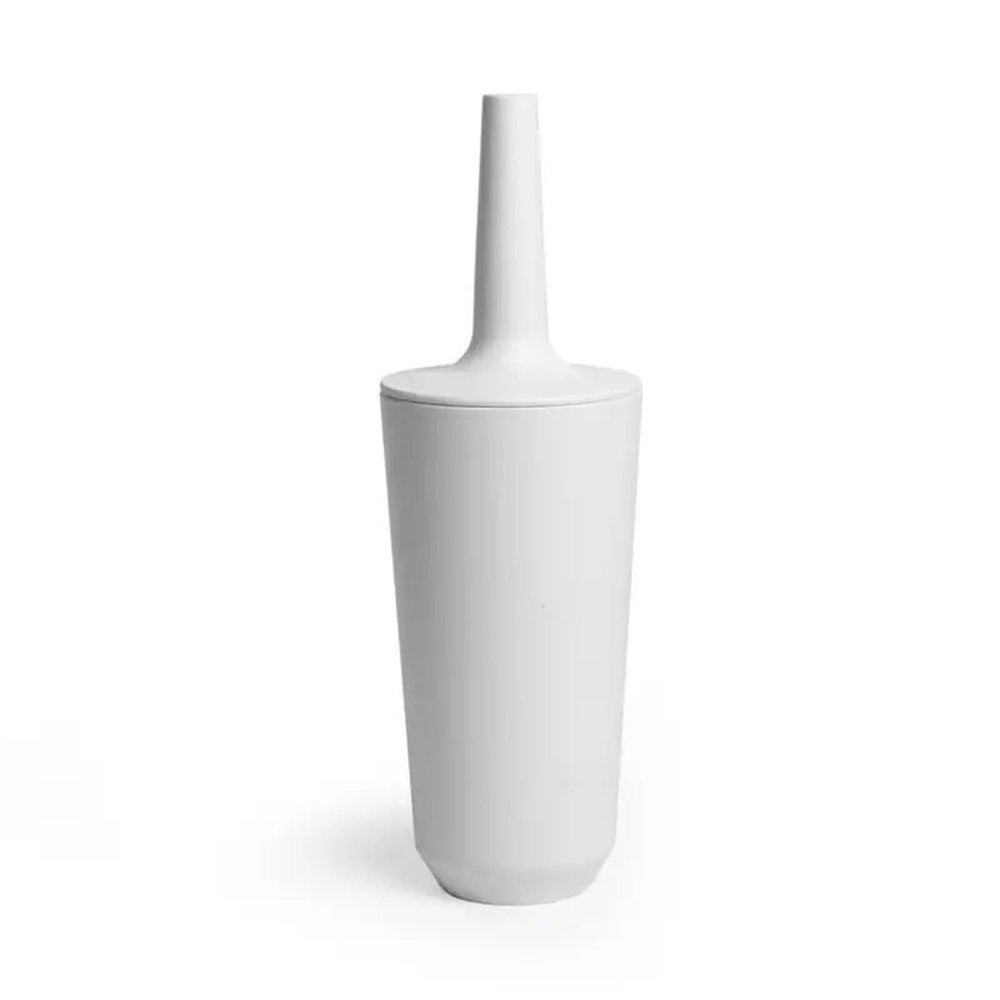 POLICK Toilet Brush Foot Scrubber Cosas de esponja para lo tallarse el Cuerpo Soap Bag Back Scrubber Shower Hair Eraser, White