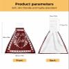 Kewadony 1 Pack Hanging Kitchen Hand Towels, Red Valentine's Day Hand Tie Towels with Hanging Loop, Love Heart Red Black Plaid Soft Absorbent Towels Set for Bathroom and Kitchen view 3