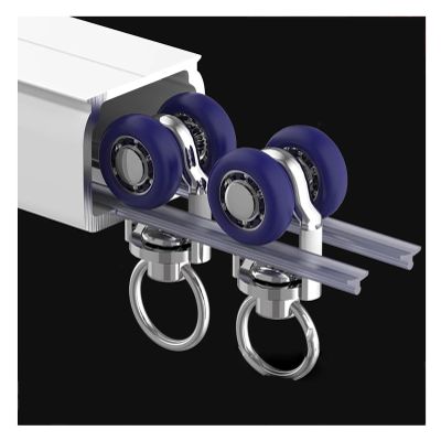 4 8 12 16 20 30 40 FT Drapery Track System Ceiling/ Wall Mount, Thickened Curtain Railing With Rollers For Bathroom/ Kitchen/ Bedroom, Curtain Rail And Fittings ( Color : Ceiling Mount , Size : 30ft/9