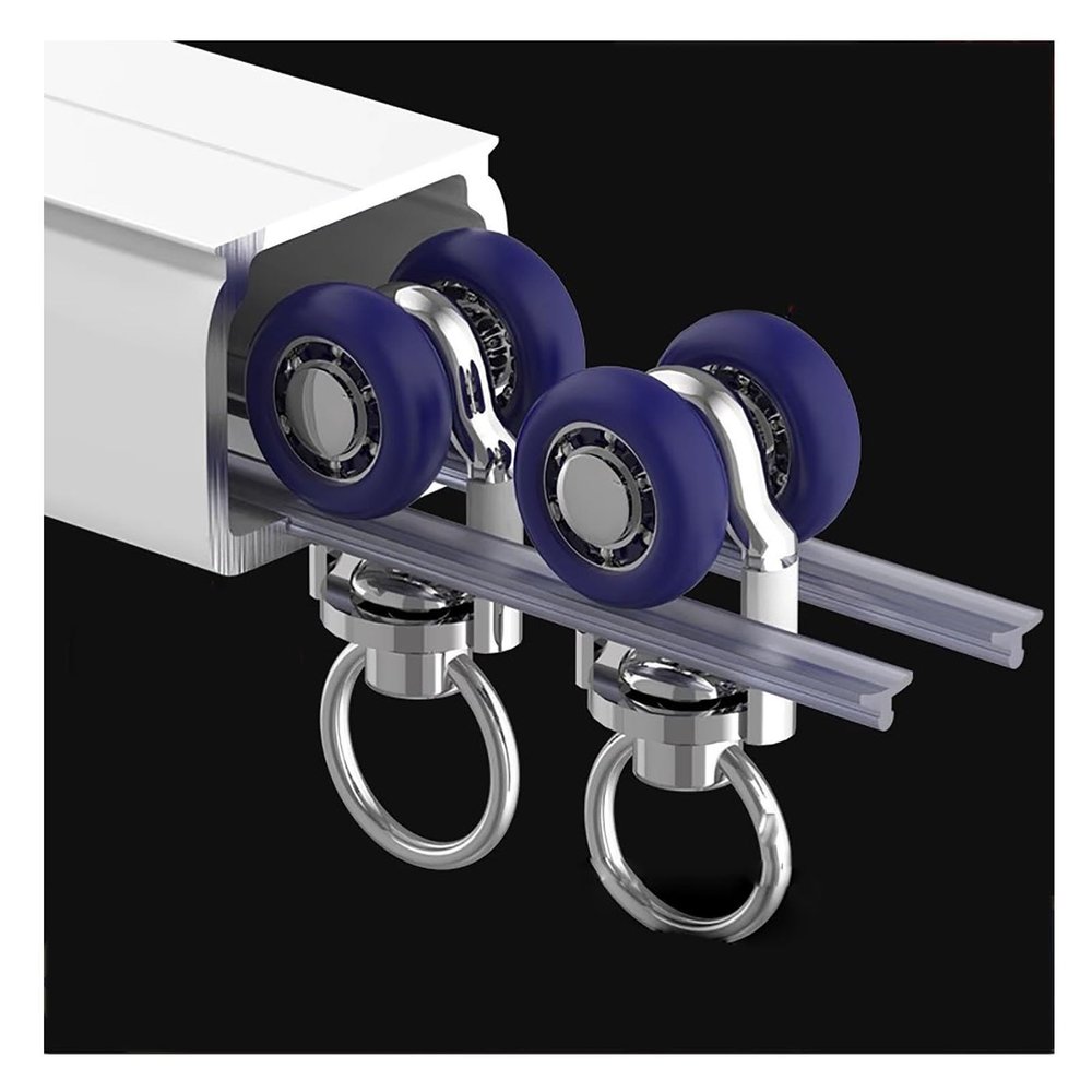 4 8 12 16 20 30 40 FT Drapery Track System Ceiling/ Wall Mount, Thickened Curtain Railing With Rollers For Bathroom/ Kitchen/ Bedroom, Curtain Rail And Fittings ( Color : Ceiling Mount , Size : 30ft/9