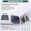 4 8 12 16 20 30 40 FT Drapery Track System Ceiling/ Wall Mount, Thickened Curtain Railing With Rollers For Bathroom/ Kitchen/ Bedroom, Curtain Rail And Fittings ( Color : Ceiling Mount , Size : 30ft/9 view 3