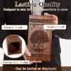 Handcrafted Wooden Cremation Urns for Human Ashes Tree of Life Memorials Funeral Decorative Urn for Adult Female Male Large Pet Dog Box Burial Casket Keepsake with Velvet Bag view 3