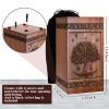 Handcrafted Wooden Cremation Urns for Human Ashes Tree of Life Memorials Funeral Decorative Urn for Adult Female Male Large Pet Dog Box Burial Casket Keepsake with Velvet Bag view 4