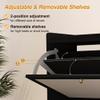 AVZEAR Shoe Cabinet, Shoe Cabinet Freestanding Tipping Bucket Shoe Rack Organizer with 3 Flip Drawers, Modern Entryway Narrow Shoe Rack for Entryway, Hallway, Bedroom (Black) view 4