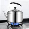 Cabilock Large Design 4l Stovetop Tea Kettle Whistling Stainless Steel Kettle for Gas Electric Induction Cooktops view 3