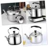 Cabilock Large Design 4l Stovetop Tea Kettle Whistling Stainless Steel Kettle for Gas Electric Induction Cooktops view 4