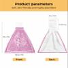 Kewadony 1 Pack Hanging Kitchen Hand Towels, Pink Love Heart Valentines Day Hand Tie Towels with Hanging Loop, Modern Geometric Art Soft Absorbent Towels Set for Bathroom and Kitchen view 3