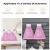 Kewadony 1 Pack Hanging Kitchen Hand Towels, Pink Love Heart Valentines Day Hand Tie Towels with Hanging Loop, Modern Geometric Art Soft Absorbent Towels Set for Bathroom and Kitchen view 4