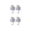 SEIWEI 4Pcs Creative Adhesive Coat Cat Hook, Cute Cat Key Holder for Wall, Plastic Home Storage Utility Wall Decorations Hanger Pet Hooks for Hanging Hat Key Towel Scarf Bags, Punch Free - Grey Blue view 1
