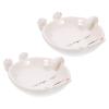 HOLIDYOYO 2pcs Cartoon Ceramic Spoon Rest Lid Holder Reusable Kitchen Utensil Holder Smooth Surface Space-saving Design for Cooking Housewarming Fun Kitchen Decor view 1