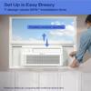 DELLA 10000 BTU Smart Inverter Window Air Conditioner Ultra Quiet AC Unit Cools up to 440 Sq.Ft, Works with Alexa, GEO Location, Energy Star Certified, Remote/Wi-Fi Enabled Control, Easy Install Kit view 3