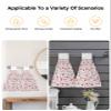 Kewadony 1 Pack Hanging Kitchen Hand Towels, Valentine's Day Hand Tie Towels with Hanging Loop, Red Gnomes Love Heart Grey Soft Absorbent Towels Set for Bathroom and Kitchen view 4