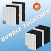 2 Set 116130 Replacement Filter H and 2 C545 True HEPA Filter S and 8 Activated Carbon Pre-Filters, H13 True HEPA Filter view 1