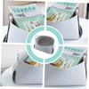 Holibanna 3pcs Box Leather Snack Basket Desktop Storage Organizer Cute Snack Box for Shelves Portable Sundries Container Grey view 2