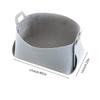 Holibanna 3pcs Box Leather Snack Basket Desktop Storage Organizer Cute Snack Box for Shelves Portable Sundries Container Grey view 3