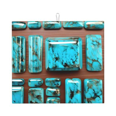 YQxwJL Bright Aqua Blue Turquoise print Dish Mat 18 x16in,Dish Drying Mat for Kitchen Counter,Super absorbent,for Kitchen Counter