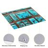 YQxwJL Bright Aqua Blue Turquoise print Dish Mat 18 x16in,Dish Drying Mat for Kitchen Counter,Super absorbent,for Kitchen Counter view 4
