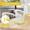 4PCS Drink Coasters, Hexagon Coasters Multipurpose Adjustable Coaster Tabletop Protection for Coffee Mug Tea Cup Glasses(Yellow) view 2