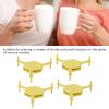 4PCS Drink Coasters, Hexagon Coasters Multipurpose Adjustable Coaster Tabletop Protection for Coffee Mug Tea Cup Glasses(Yellow) view 4