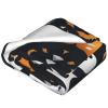 MDATT Cute White Ghost Halloween Pattern Print Fleece Throw Blanket 60" x 80" Plush Flannel Blankets for Sofa Couch Bed view 4