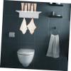 Ciieeo 2pcs Acrylic Floating Shelves Small Bathroom Wall Decor Living Room Shelves Unique Narrow view 2