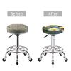 berbo Flying Bees Daisy Honey Round Stool Covers - Bar Chair Cushion Seat Covers, Elastic & Stretchable, Washable & Waterproof,Versatile Slipcovers view 4