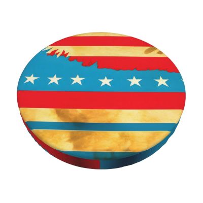 berbo Native Hawaiian Flag Round Stool Covers - Bar Chair Cushion Seat Covers, Elastic & Stretchable, Washable & Waterproof,Versatile Slipcovers