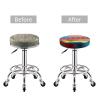 berbo Native Hawaiian Flag Round Stool Covers - Bar Chair Cushion Seat Covers, Elastic & Stretchable, Washable & Waterproof,Versatile Slipcovers view 4