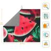 YQxwJL Red Watermelon print Dish Mat 18 x16in,Dish Drying Mat for Kitchen Counter,Super absorbent,for Kitchen Counter view 3