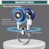 4 8 12 16 20 30 40 FT Drapery Track System Ceiling/ Wall Mount, Thickened Curtain Railing With Rollers For Bathroom/ Kitchen/ Bedroom, Curtain Rail And Fittings ( Color : Ceiling Mount , Size : 38ft/1 view 4