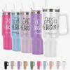 He is Risen Personalized Tumbler 40 oz Laser Engraved, Insulated Cup with Handle, Lid & Straw,Inspirational Christian Coffee Travel Mugs Gifts, Christian Tumbler for women, Faith Bible Verse Gifts view 1