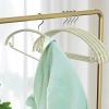 Coat Hangers Heavy Duty 20 Pack, Thick Non-Slip Dipped Plastic Stainless Steel Clothes Hanger with Polished Chrome Clothes Hangers for Jacket, Shirt, Dress (Color : Milky White+Navy Blue) view 4