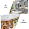 OFFSCH 1pc Folding Wall-Mounted Trash Can Space-Saving Household Waste Container for Kitchen Bathroom Washable Design Grey Color view 2