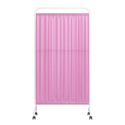 5 Panel Medical Privacy Partition with Wheels,Room Divider,6ft High Portable Foldable Room Divider Fence for Hospital Kids Room Large Classroom (Color : Pink, Size : 3-Panel)