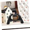 ORFOFE Love Hand Gesture Resin Sculpture for Home Decor Elegant Black Heart Hands Tabletop Art for Living Wedding and Unique Gift Ideas view 3