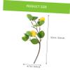 Amosfun 12pcs Faux Lemon Decorations DIY Vase Ornament Artificial Lemon Branch for Home Layout view 4