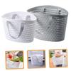 Ciieeo 2pcs Collapsible Laundry Room Storage Baskets Lid over The Toilet Organizers Fashion Laundry Sorter Washable Baskets for Bathroom Home Room view 3