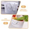 Ciieeo 2pcs Collapsible Laundry Room Storage Baskets Lid over The Toilet Organizers Fashion Laundry Sorter Washable Baskets for Bathroom Home Room view 4