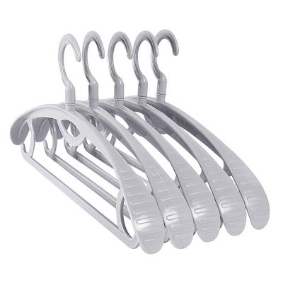 Clothing Hangers 20 Pack Durables Plastic with Swivel Hook, Wide Shoulder Anti-Slip Area Coat Hangers for Closet Shirts/Pants/Coat/Suit, Size: 42X20.5cm (Color : B)