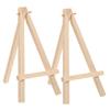 ORFOFE 2pcs Wooden Display Easels Foldable Mini Tripod Stands for Cards Photos and Small Canvases Compact Tabletop Easel for Home and Business Use view 1