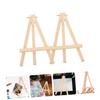 ORFOFE 2pcs Wooden Display Easels Foldable Mini Tripod Stands for Cards Photos and Small Canvases Compact Tabletop Easel for Home and Business Use view 2