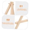 ORFOFE 2pcs Wooden Display Easels Foldable Mini Tripod Stands for Cards Photos and Small Canvases Compact Tabletop Easel for Home and Business Use view 4