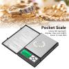 XHTLLO Digital Pocket Scale, Portable BDS 1108?1 Digital Gram Scale with LED Backlight Display, Electronic Balance for Jewelry, Gold, Food, Powder[200g/0.01g] view 2