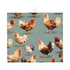 YQxwJL Chicken Prints print Dish Mat 18 x16in,Dish Drying Mat for Kitchen Counter,Super absorbent,for Kitchen Counter view 1