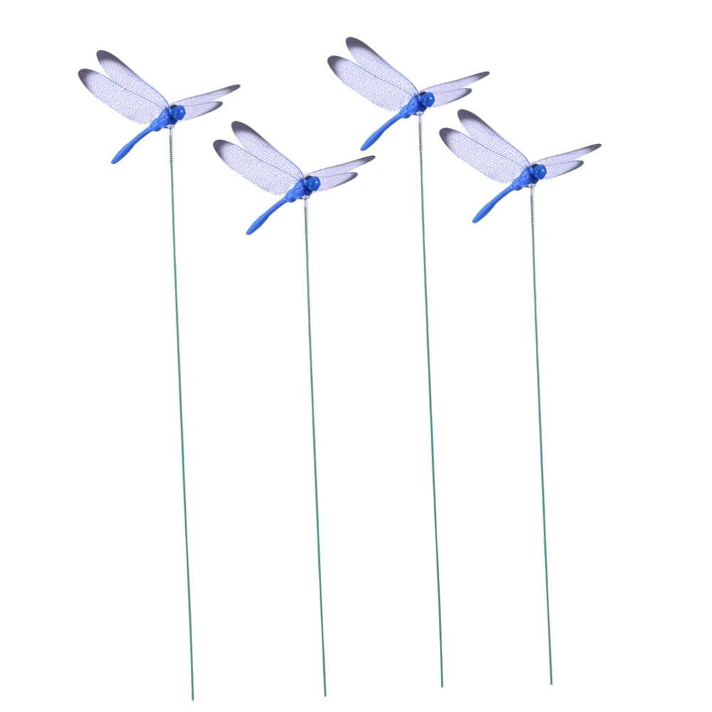 MERRYHAPY Artificial Dragonfly Decor 4pcs Plastic Simulation for Wedding Decorations and Party Supplies
