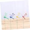 MERRYHAPY Artificial Dragonfly Decor 4pcs Plastic Simulation for Wedding Decorations and Party Supplies view 4